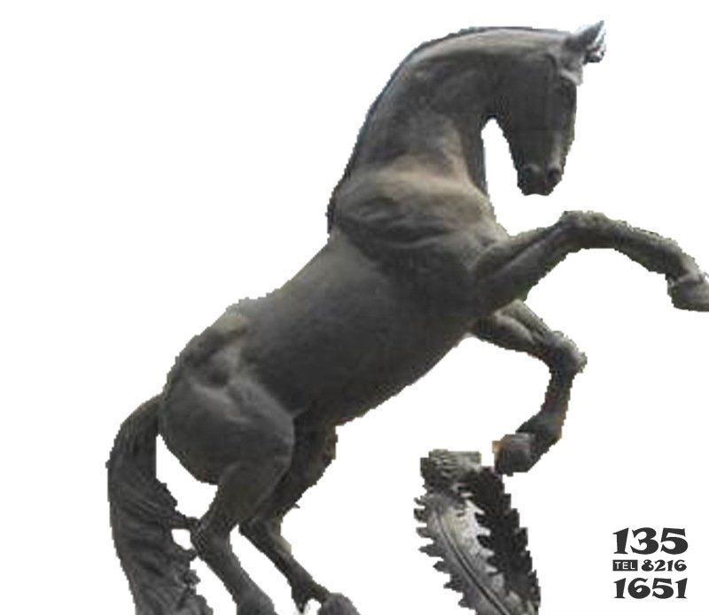 铜雕广场街道景观摆件动物马雕塑图片