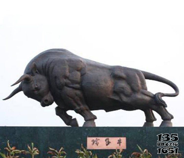 大型动物铜雕牛雕塑摆件图片