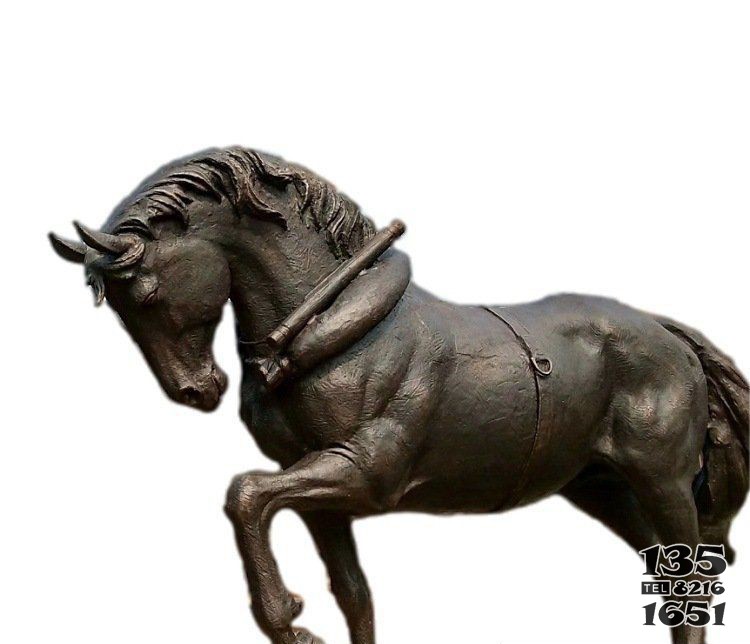 公园动物铜雕马图片