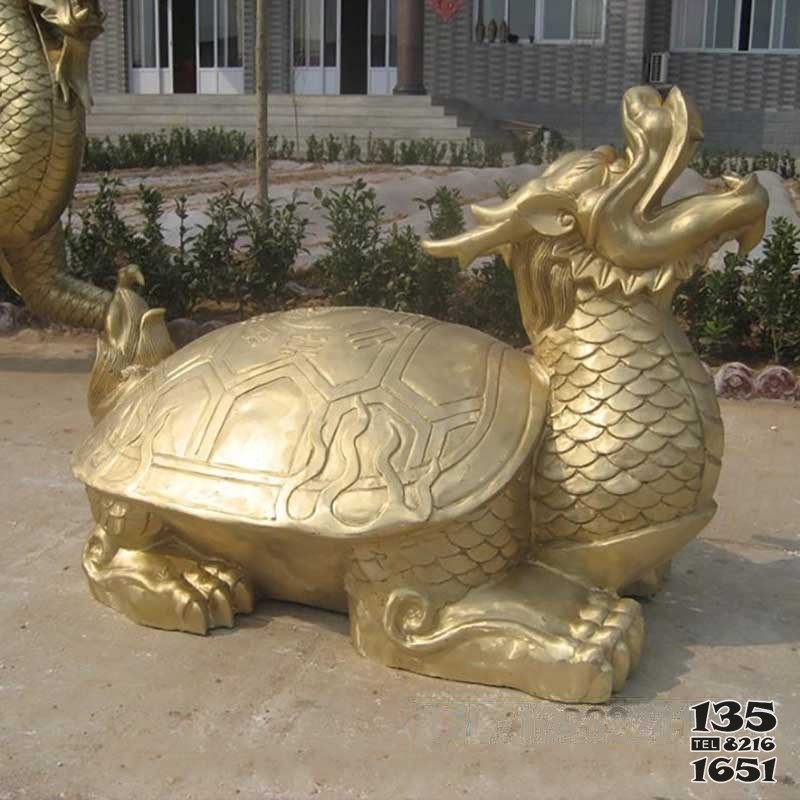 铜雕动物龙龟 乌龟 牛雕塑制作图片