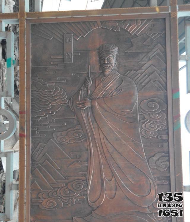 板材邢侗人物锻铜浮雕图片
