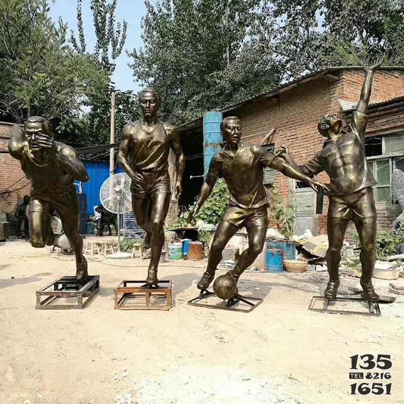 城市运动雕塑篮球 跑步雕塑制作图片