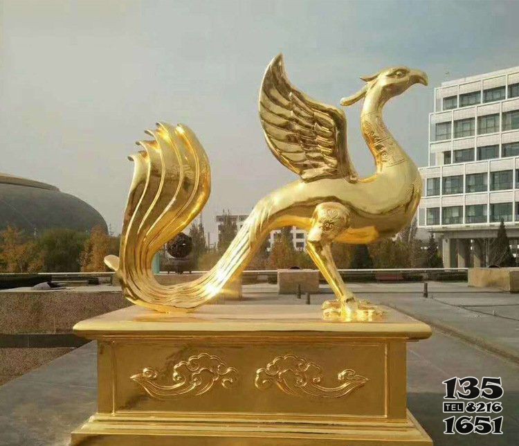 大型铸铜动物中国龙广场风水铜雕塑摆件图片