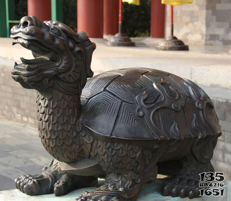 龙龟铜雕 图片
