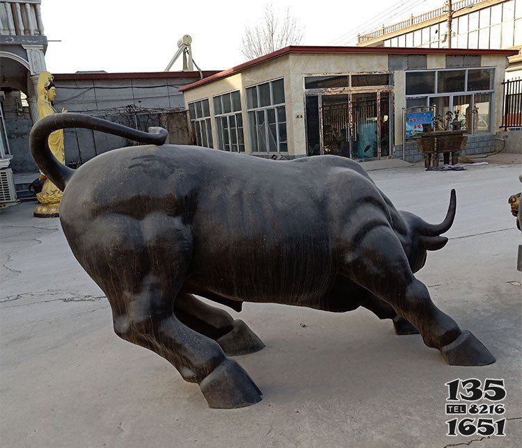 动物牛铜雕塑图片