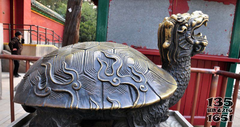 铸铜龙龟神兽铜雕图片