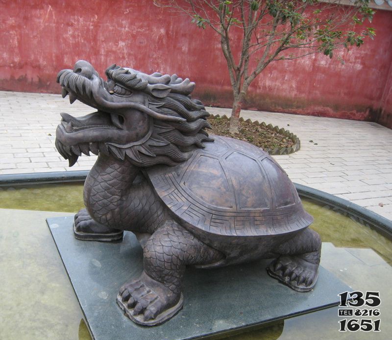 广场龙龟铜雕图片