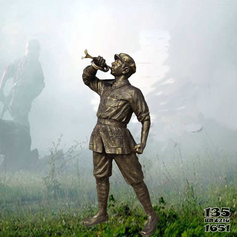 厂家现货直销铜雕人物战士雕塑图片