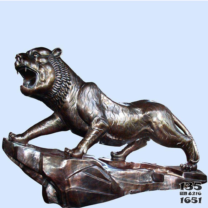 高档仿真铜雕雕塑动物豹子雕塑图片图片