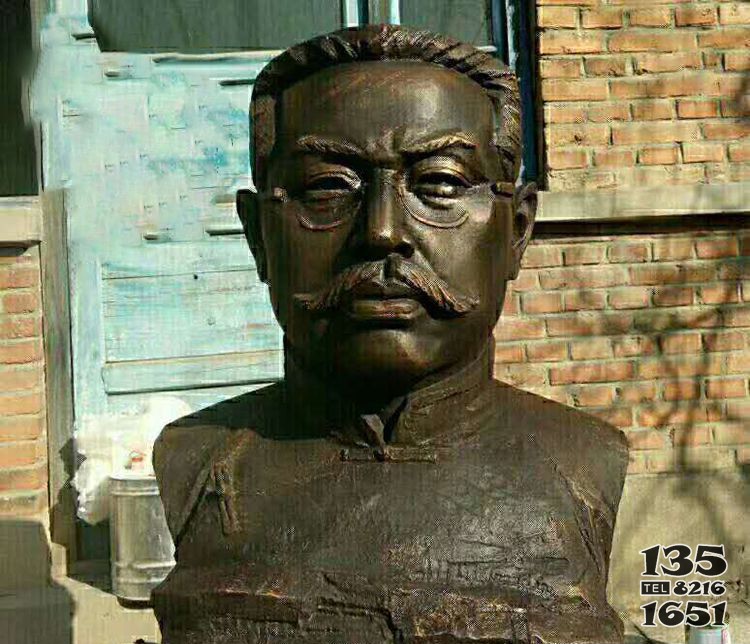 党建人物革命名人李大钊胸像铜雕图片