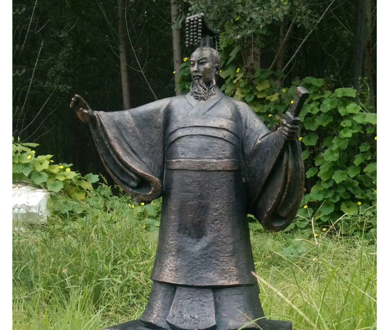 古代皇帝刘邦铜雕图片