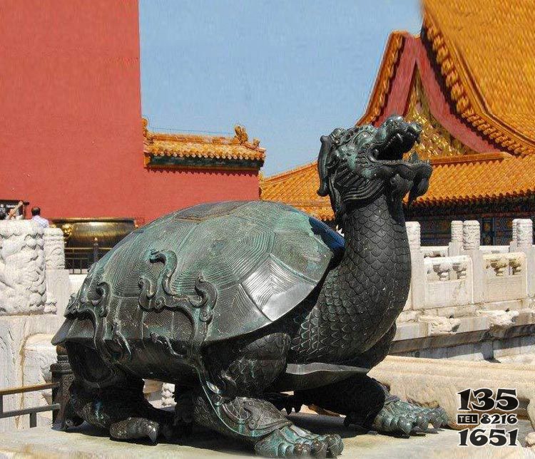 公园神兽龙龟铜雕图片
