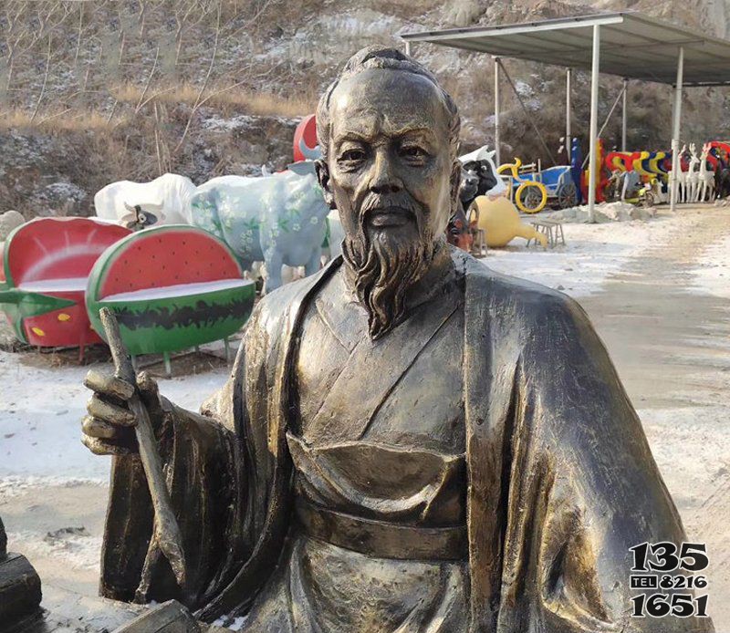 古代名医医圣张仲景铜雕图片