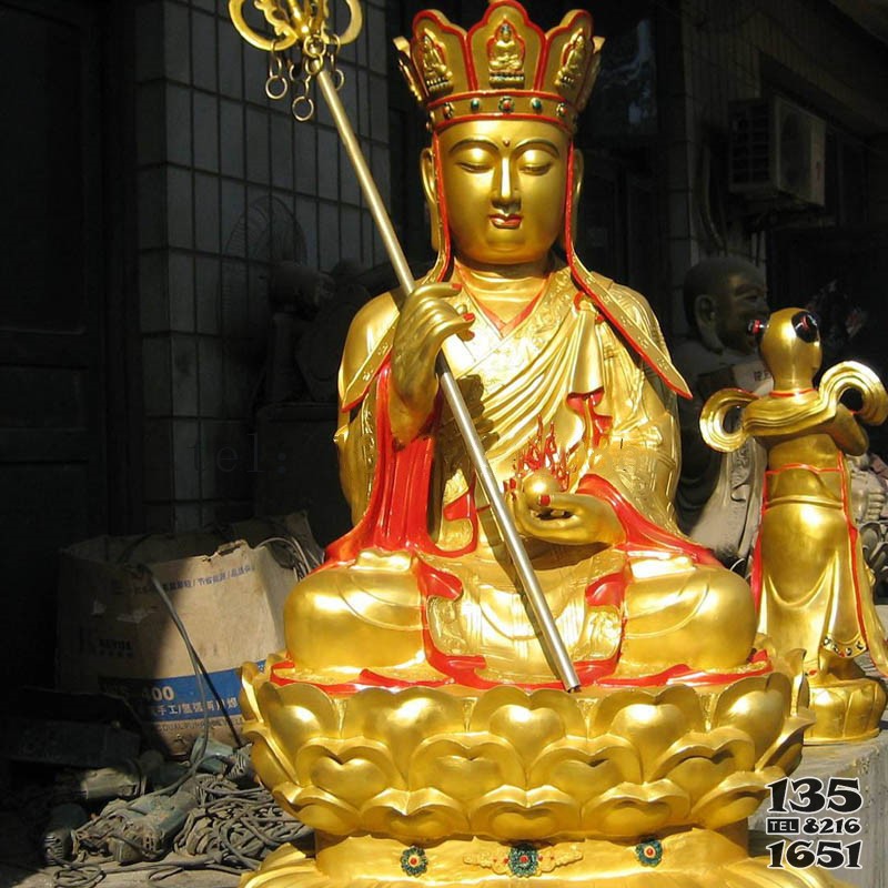 定做地藏菩萨雕塑铸铜佛像厂家销售图片